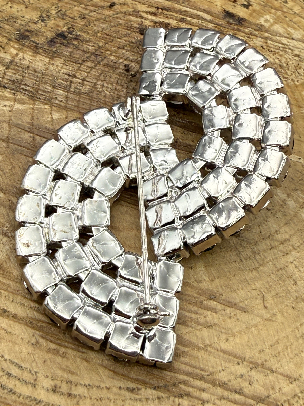 Vintage Dazzling 'S Shaped' Brooch