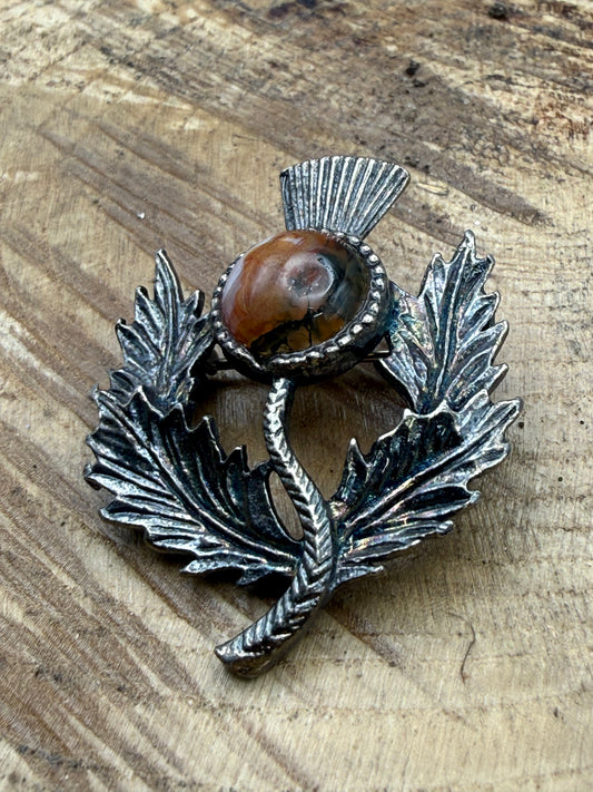 Vintage Scottish Thistle Brooch