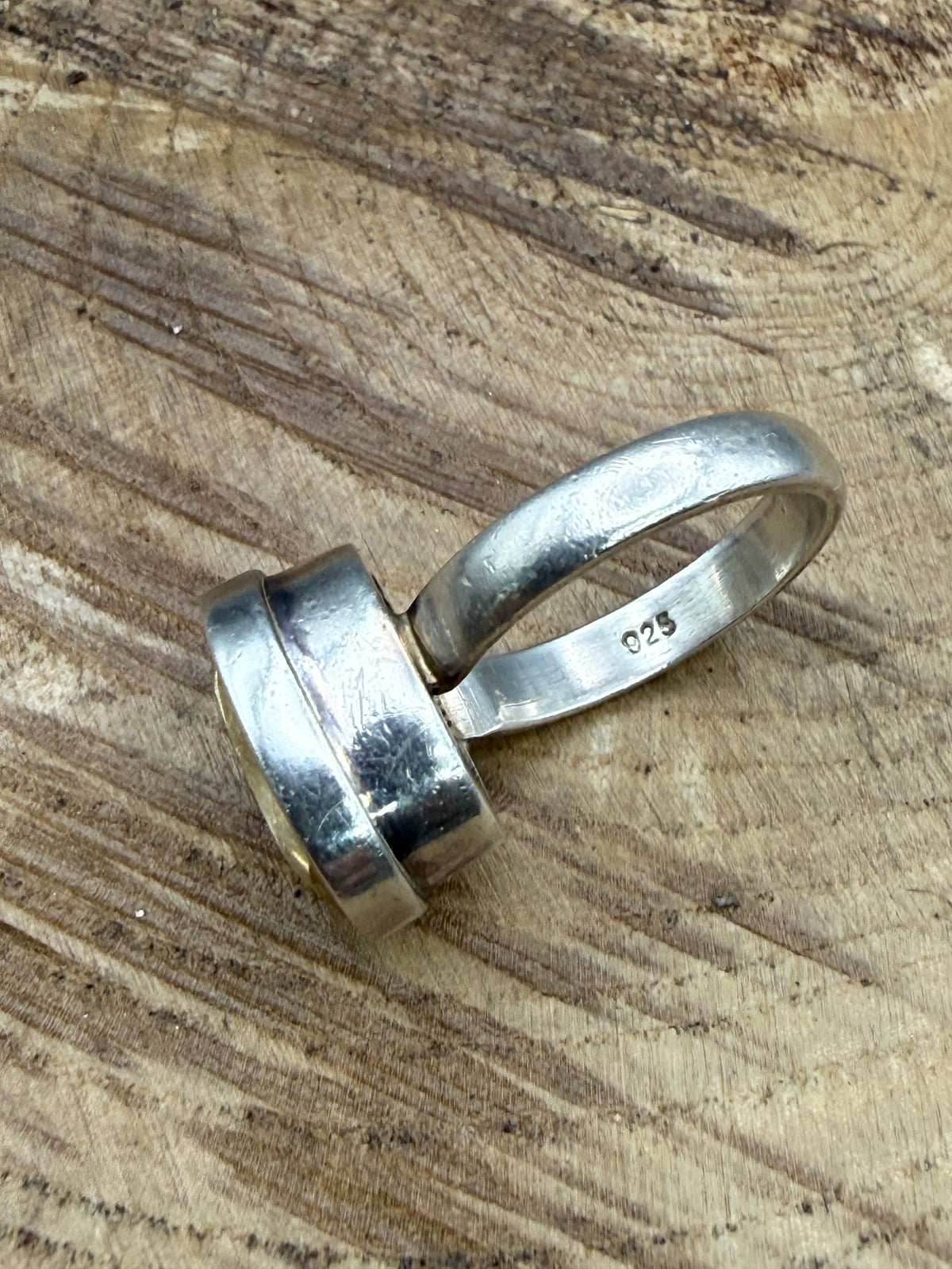 Vintage Sterling Silver Citrine Ring, UK Size N