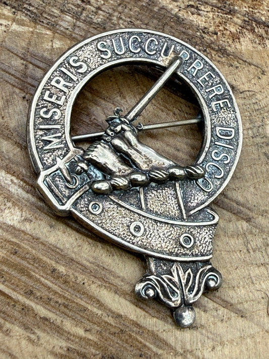 Vintage MacMillan Clan Crest Badge Brooch