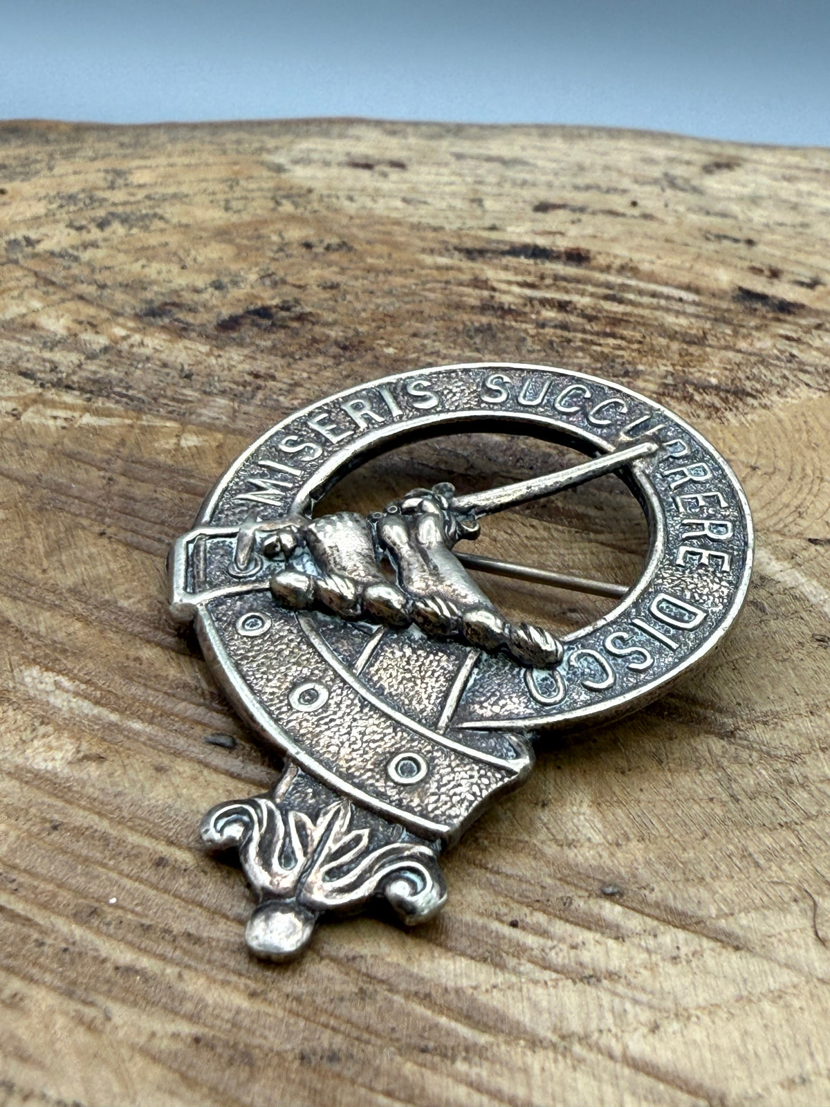 Vintage MacMillan Clan Crest Badge Brooch