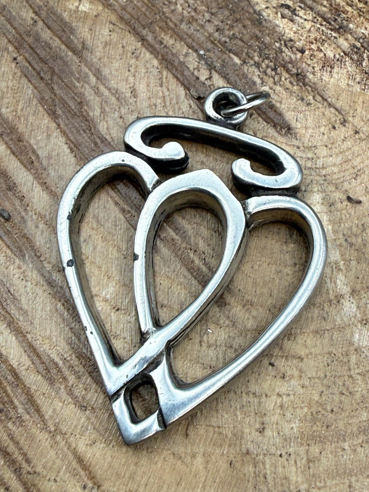Vintage Scottish Luckenbooth Heart Pendant