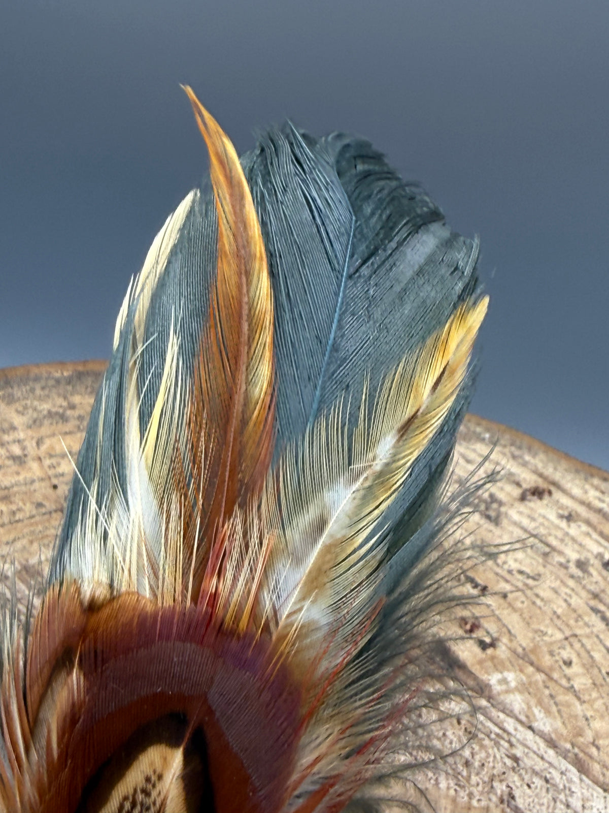 Ornate Feather Hat Brooch
