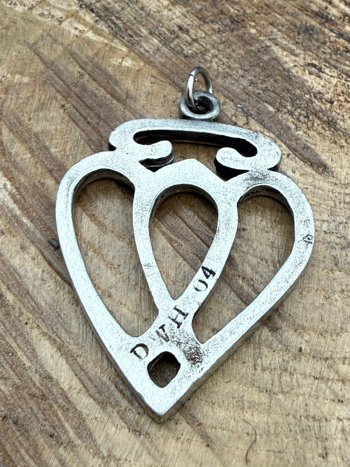 Vintage Scottish Luckenbooth Heart Pendant