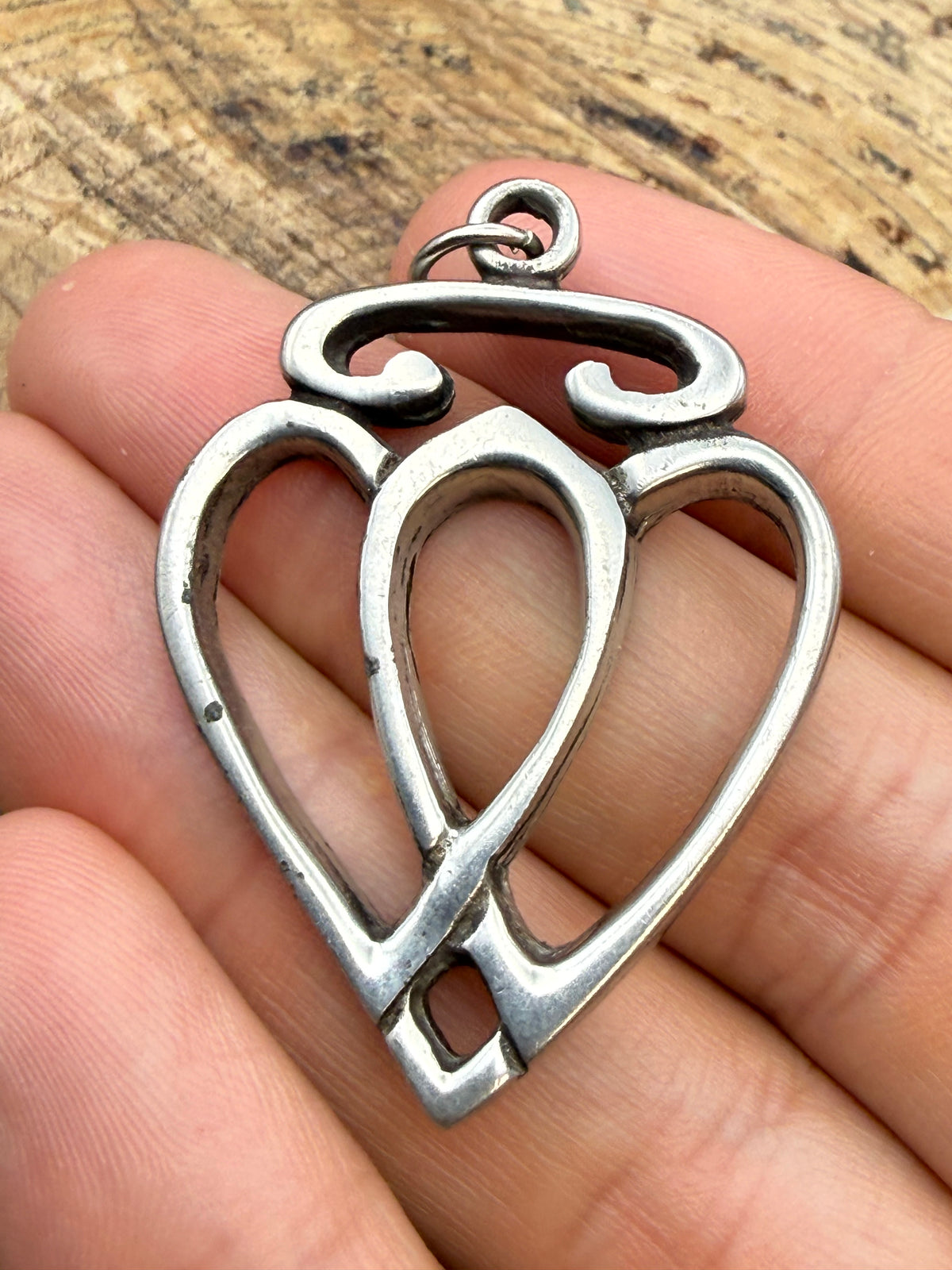 Vintage Scottish Luckenbooth Heart Pendant
