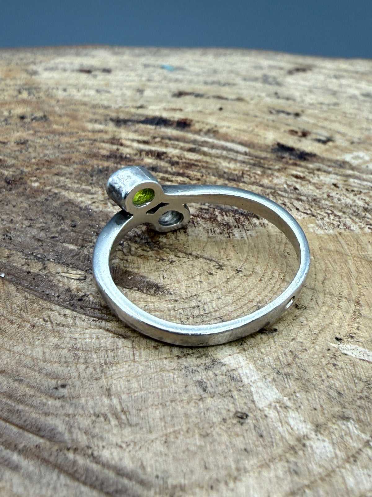 Vintage Sterling Silver Toi et Moi Ring