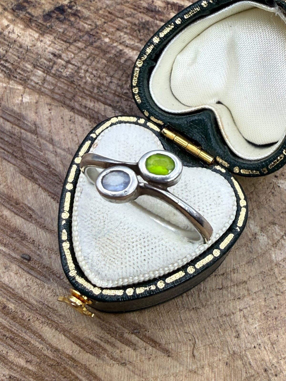 Vintage Sterling Silver Toi et Moi Ring