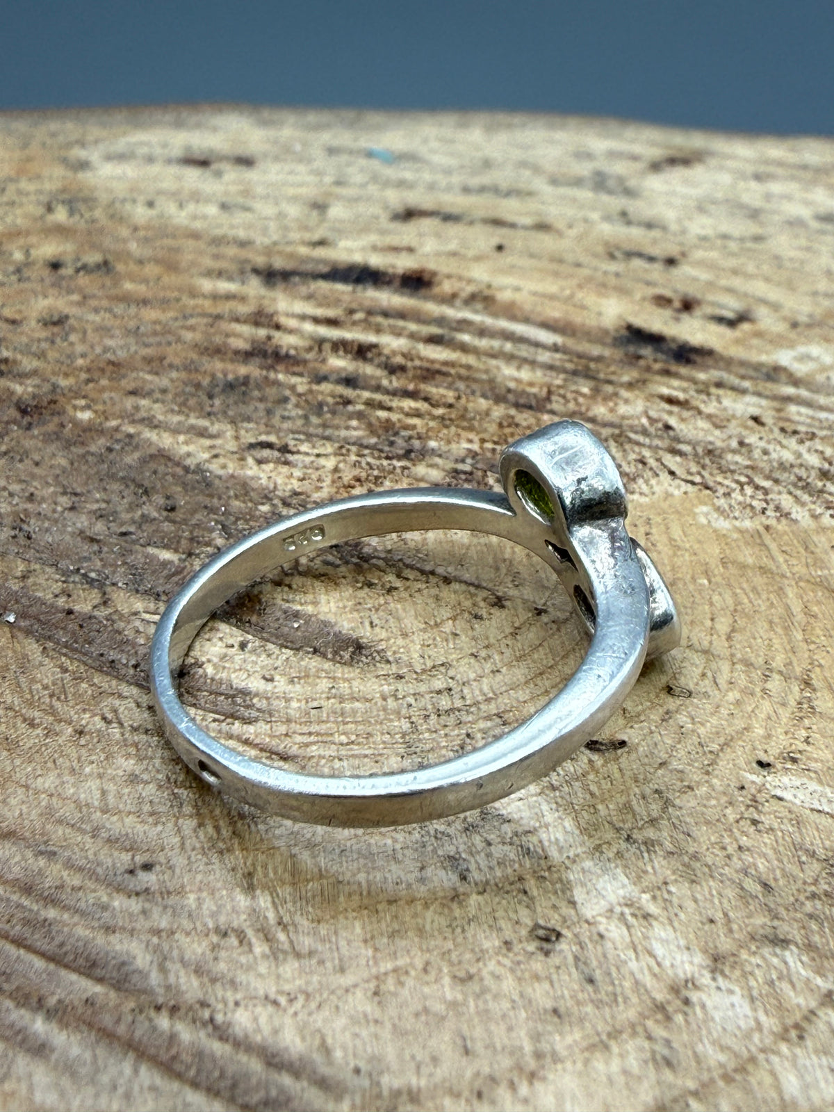 Vintage Sterling Silver Toi et Moi Ring