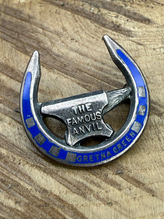 Vintage Art Deco Gretna Green Anvil Brooch