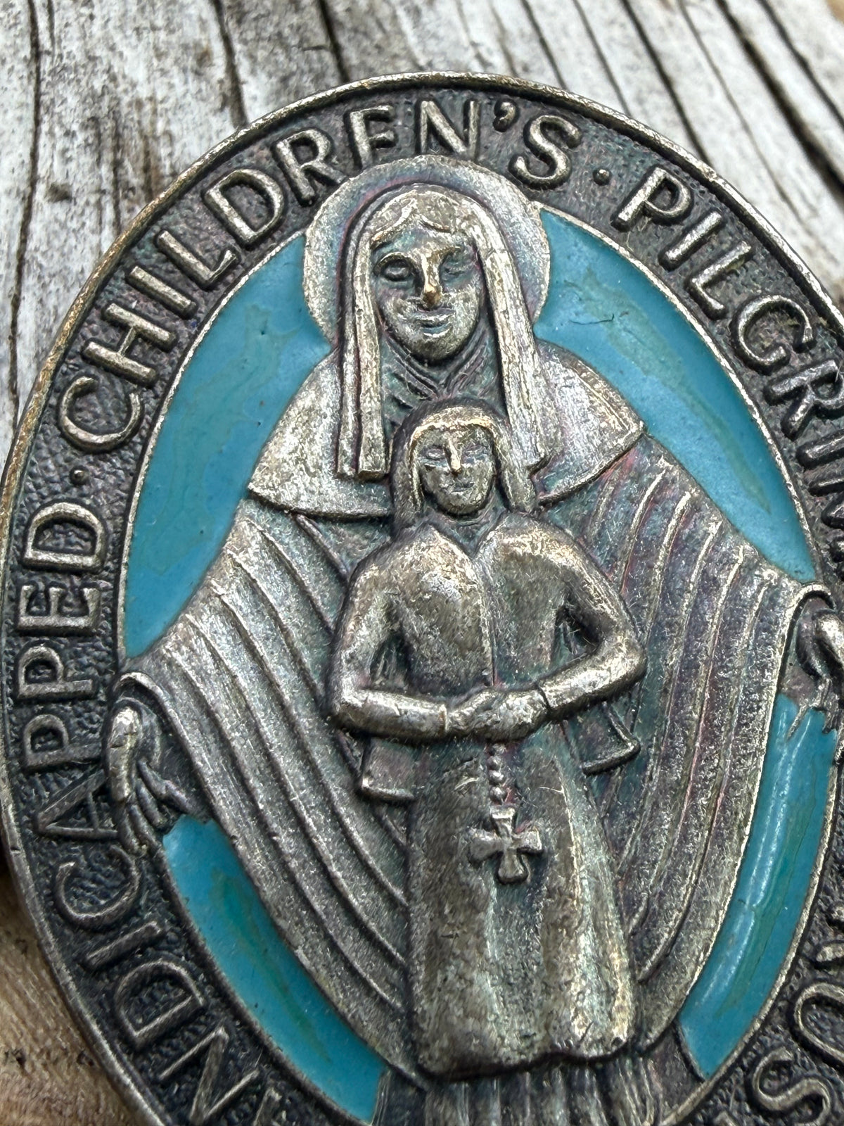 Vintage HCPT Handicapped Children's Pilgrimage Trust Brooch