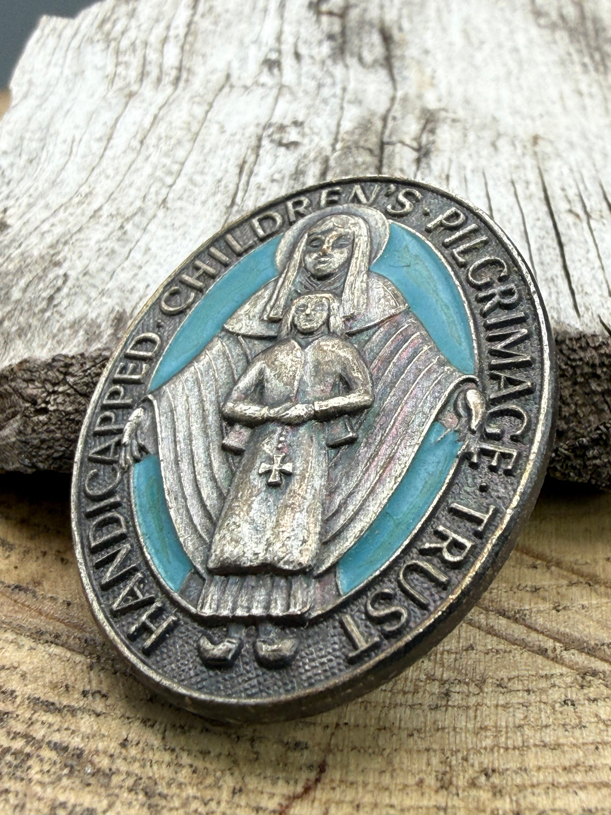 Vintage HCPT Handicapped Children's Pilgrimage Trust Brooch