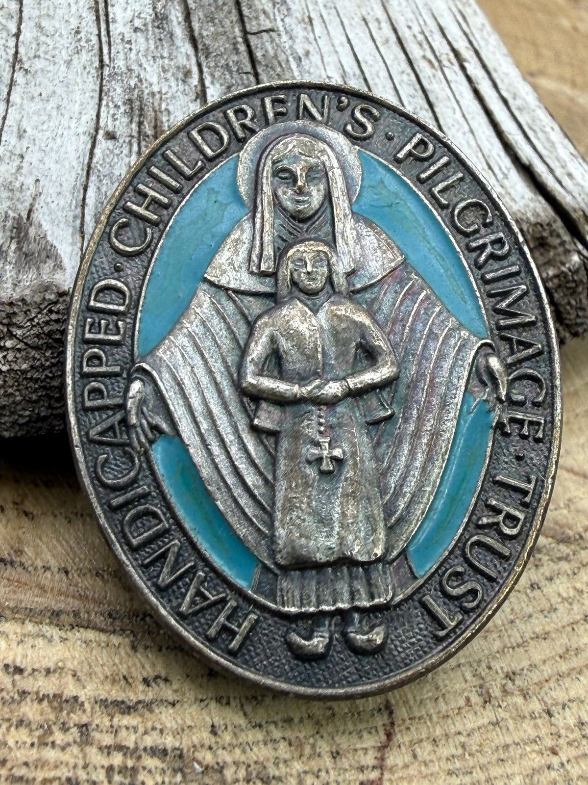 Vintage HCPT Handicapped Children's Pilgrimage Trust Brooch