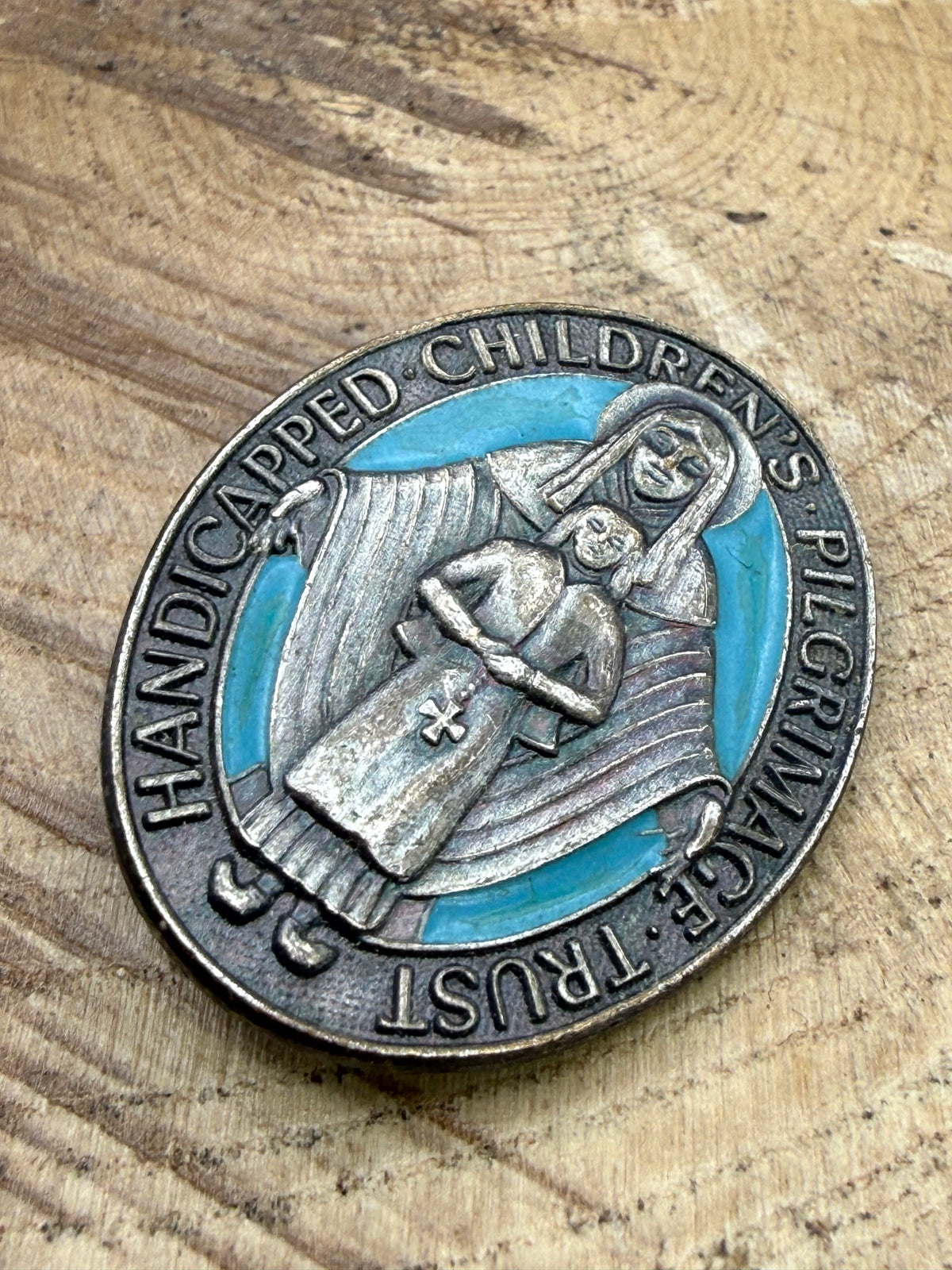 Vintage HCPT Handicapped Children's Pilgrimage Trust Brooch