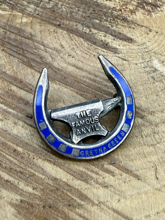 Vintage Art Deco Gretna Green Anvil Brooch