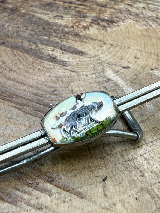 Vintage Art Deco Hunting Dogs Tie Clip