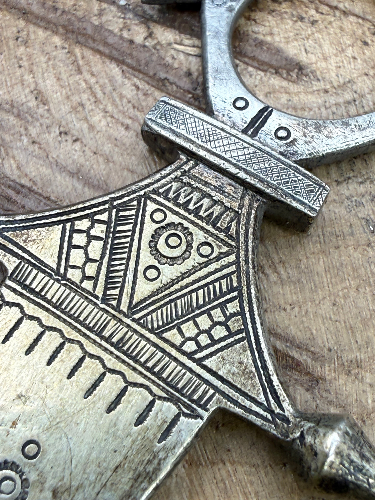 Vintage Tuareg Cross Pendant From Niger