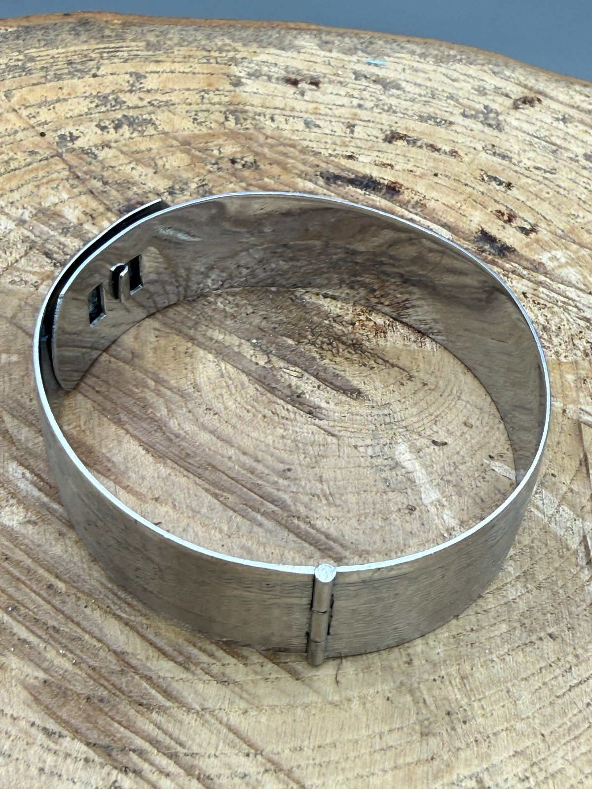 Vintage Engine Turned Hinged Bangle