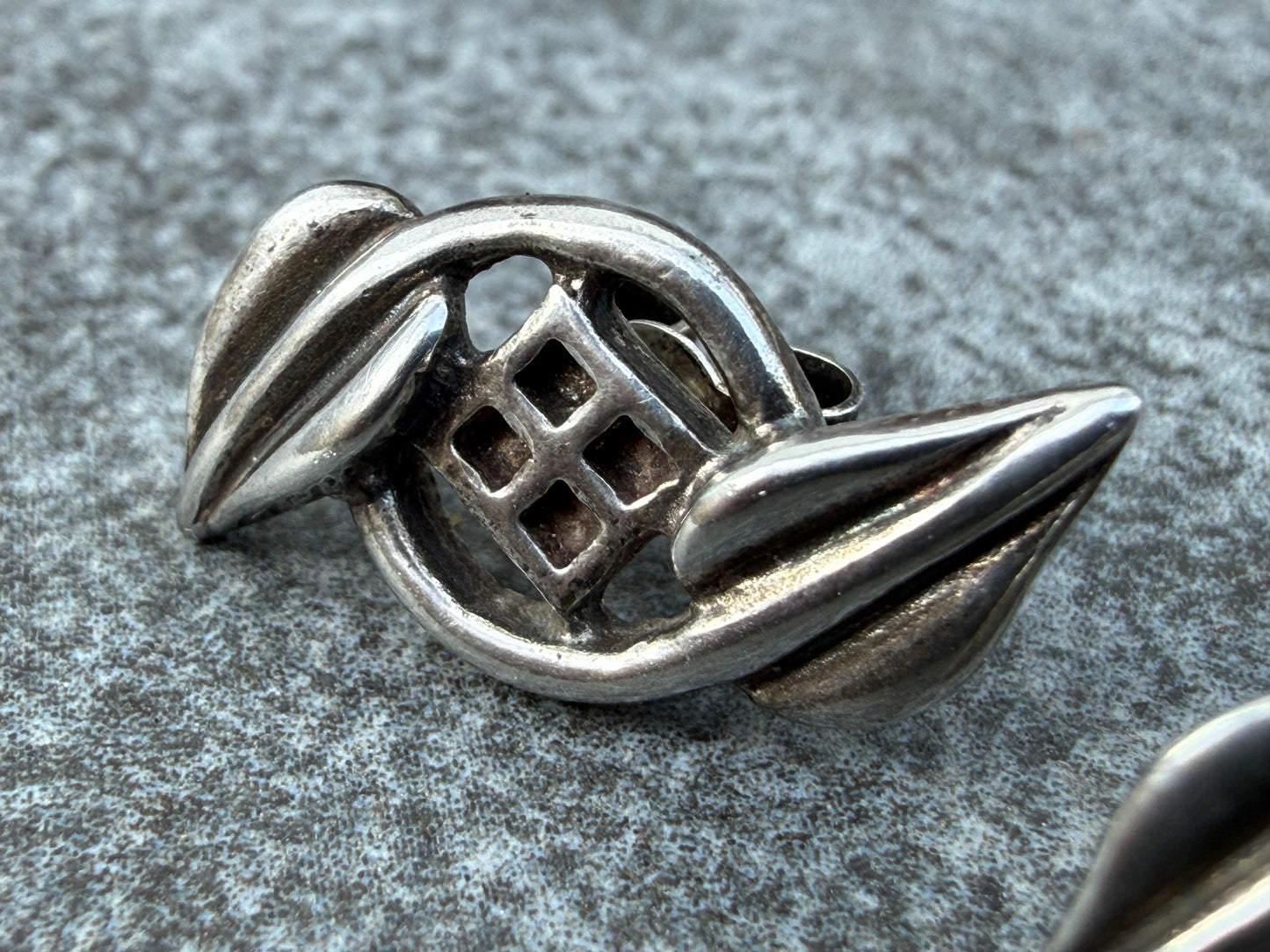 Vintage Celtic CLJ Stud Earrings