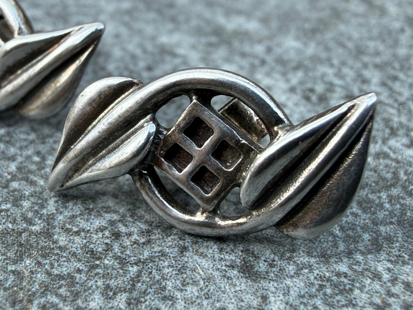 Vintage Celtic CLJ Stud Earrings