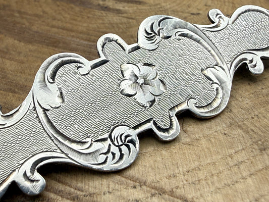 Victorian Sterling Silver Aesthetic Period Bar Brooch