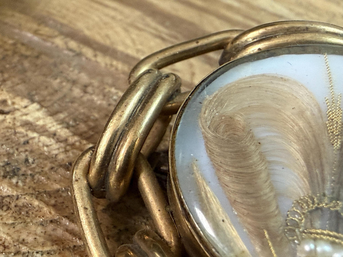 Scandalous Victorian Mourning Brooch, Aristocratic Gordon-Cumming