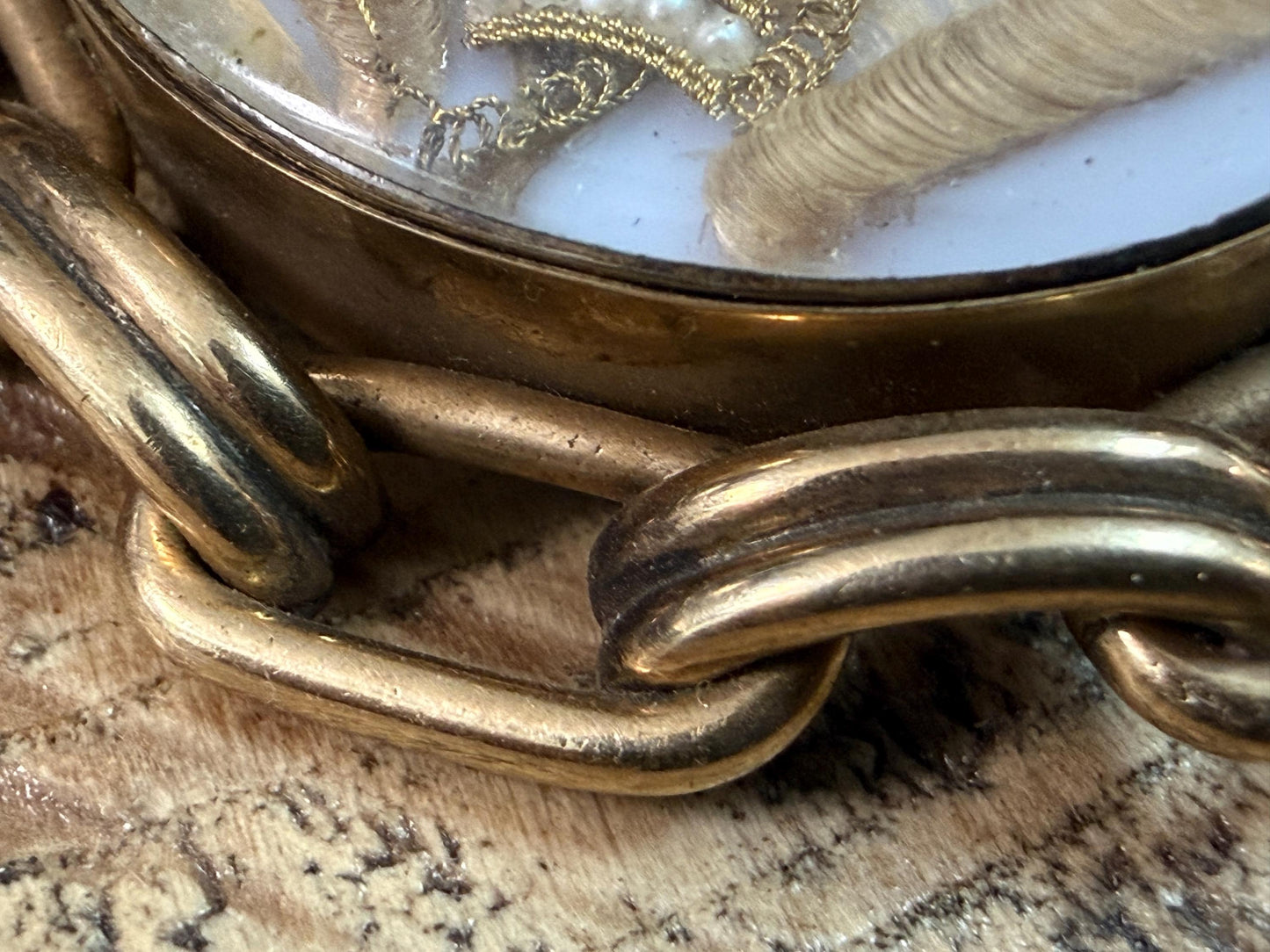 Scandalous Victorian Mourning Brooch, Aristocratic Gordon-Cumming