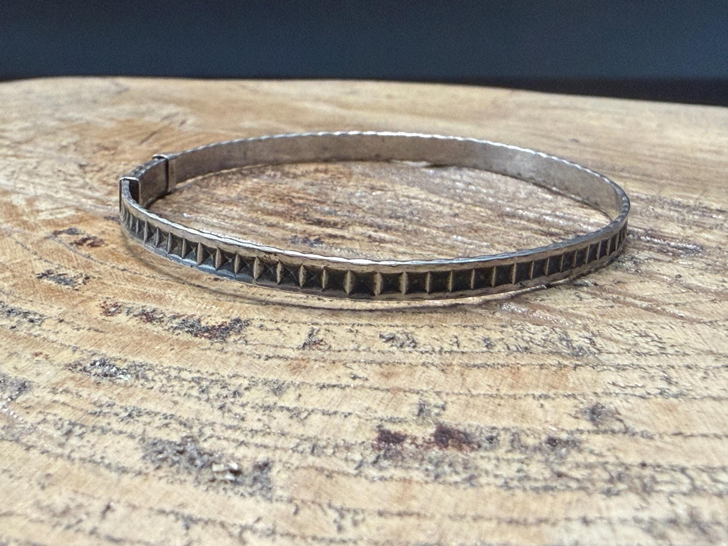 Vintage Sterling Silver Baby Adjustable Bangle