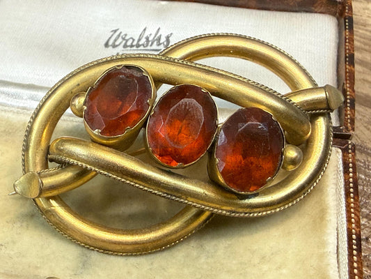 Antique Victorian Lovers Knot Brooch