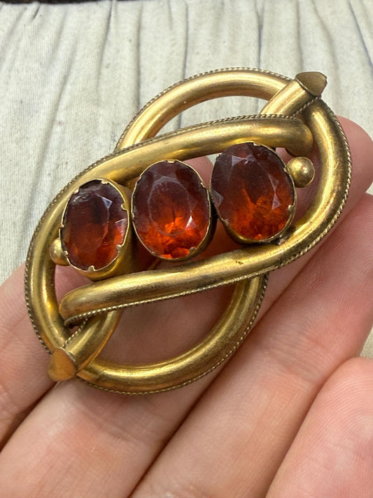 Antique Victorian Lovers Knot Brooch