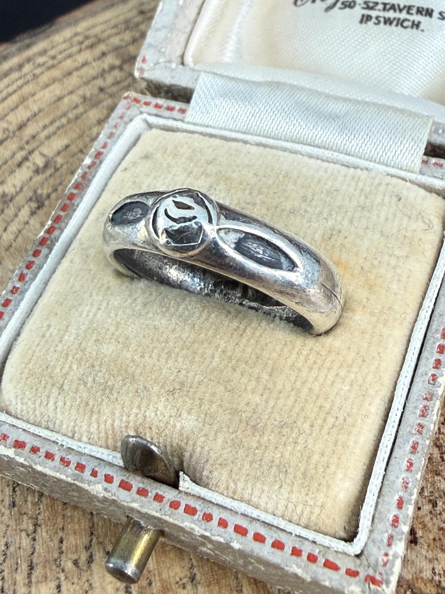 Vintage Kit Heath Sterling Silver & Glasgow Rose Ring