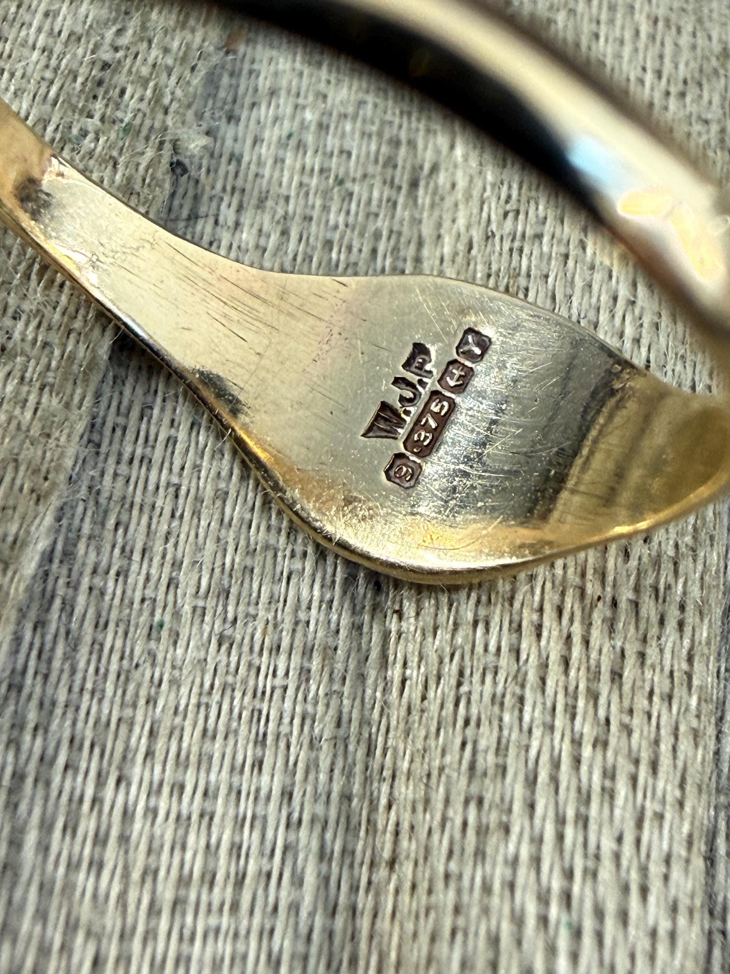 Vintage 9ct Gold Signet Ring for Christening or Pinky