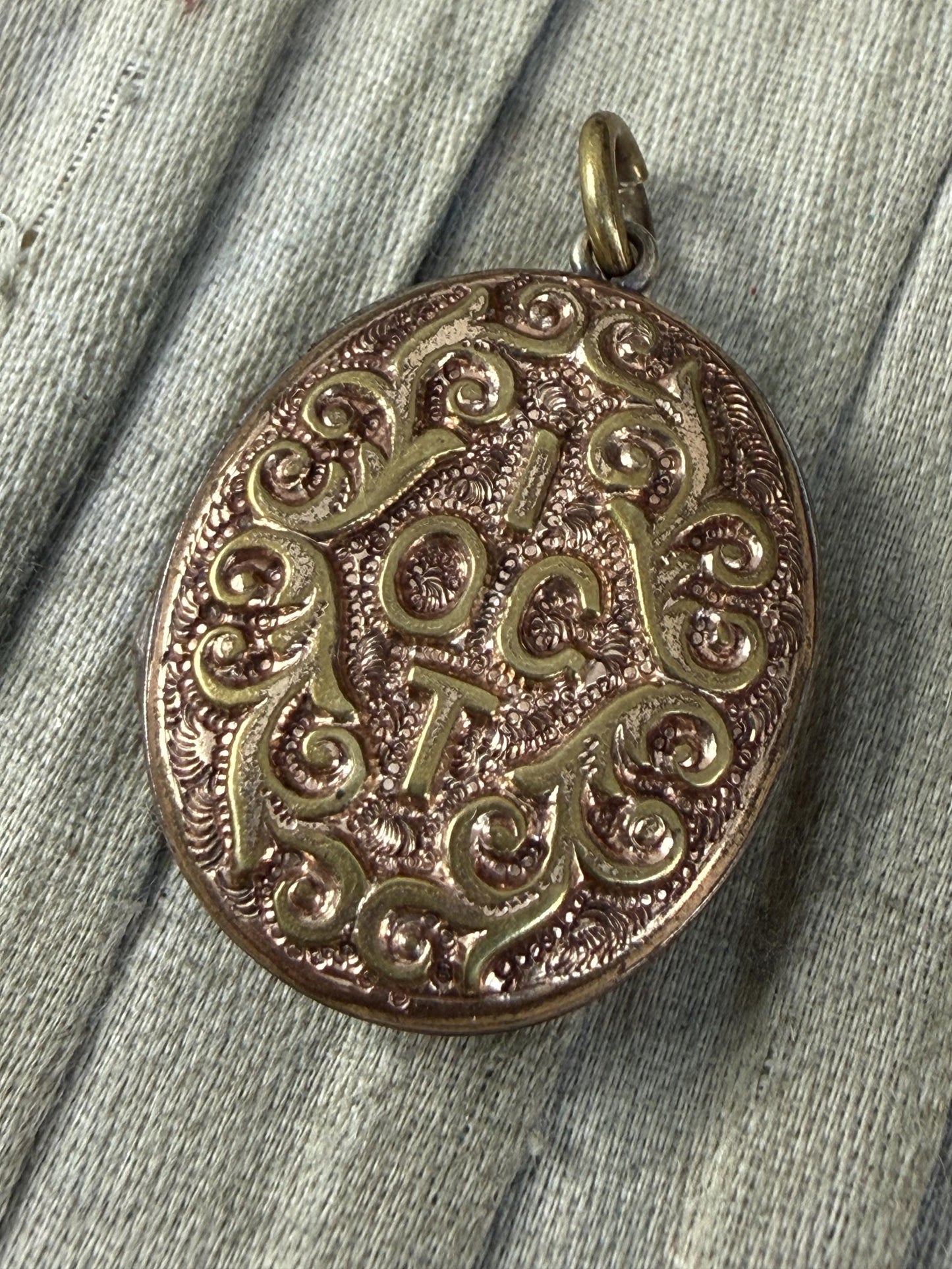 Antique Victorian IOGT Templar Locket Pendant
