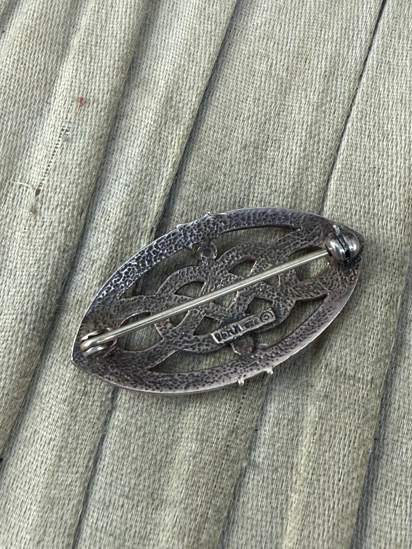 Vintage Kit Heath Celtic Knot Sterling Silver Brooch
