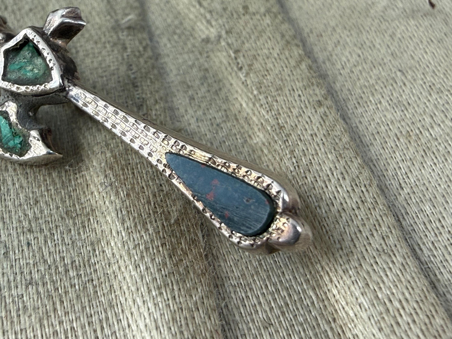 Antique Sterling Silver Scottish Axe Brooch