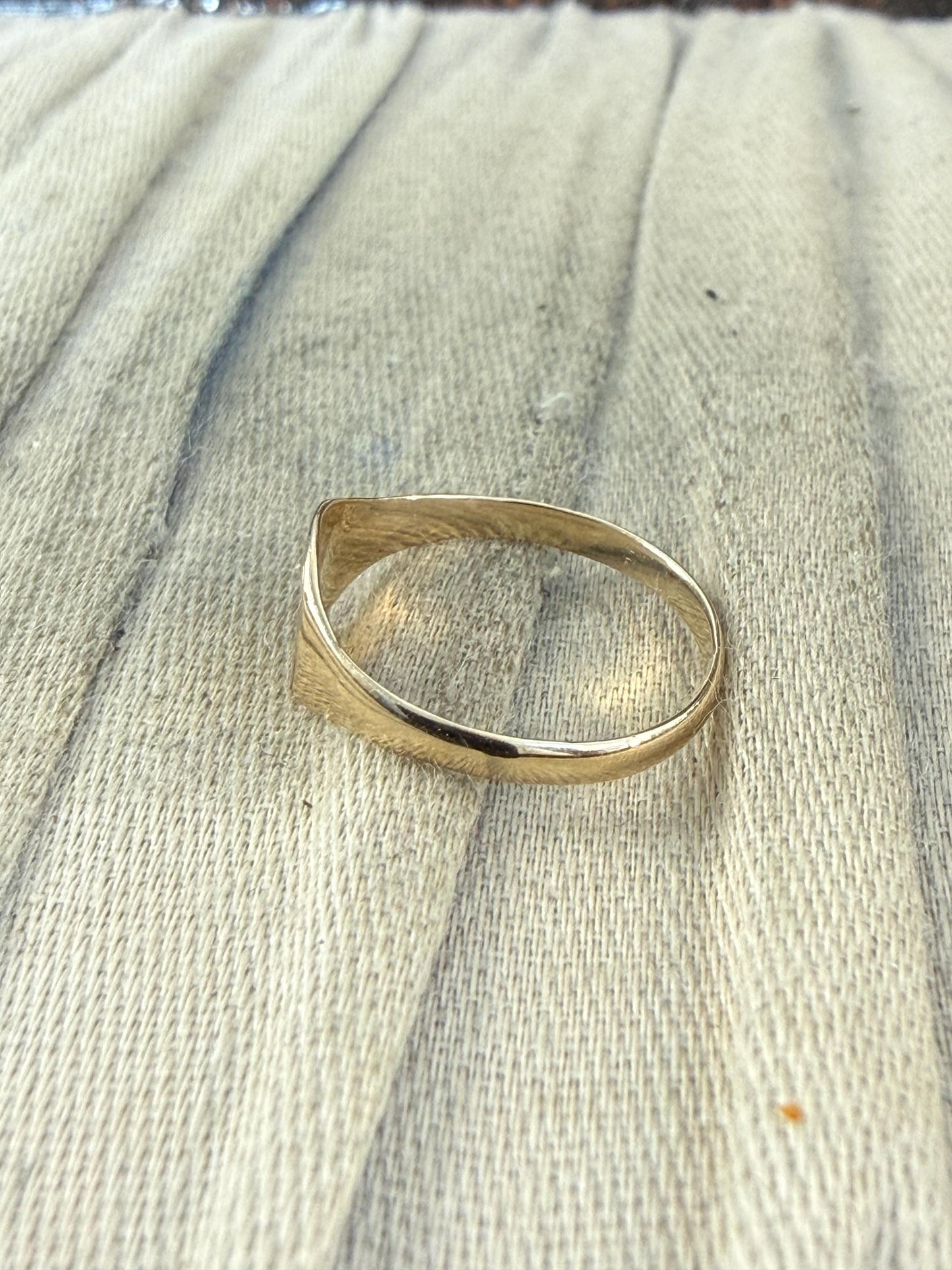 Vintage 9ct Gold Signet Ring for Christening or Pinky