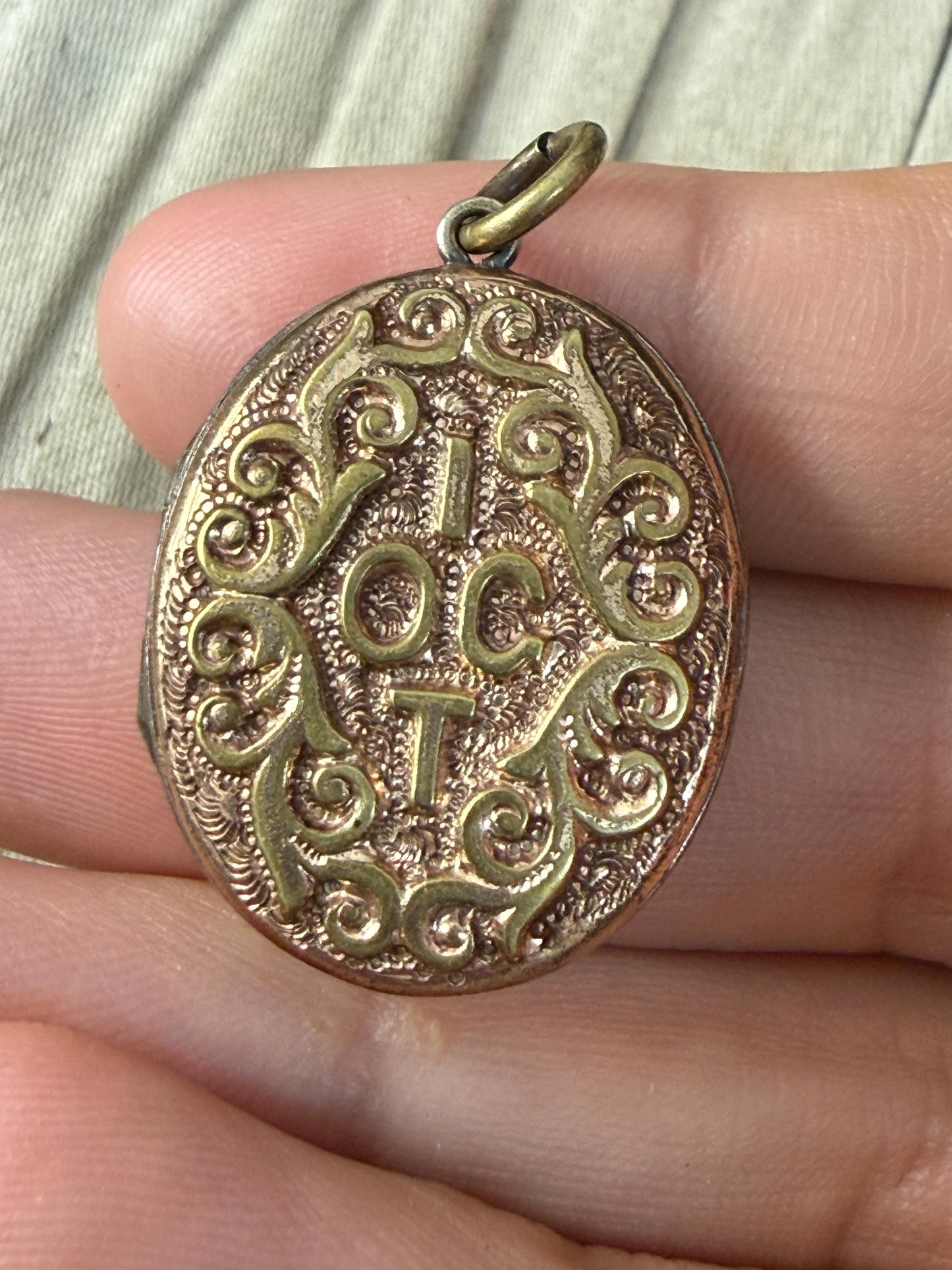 Antique Victorian IOGT Templar Locket Pendant