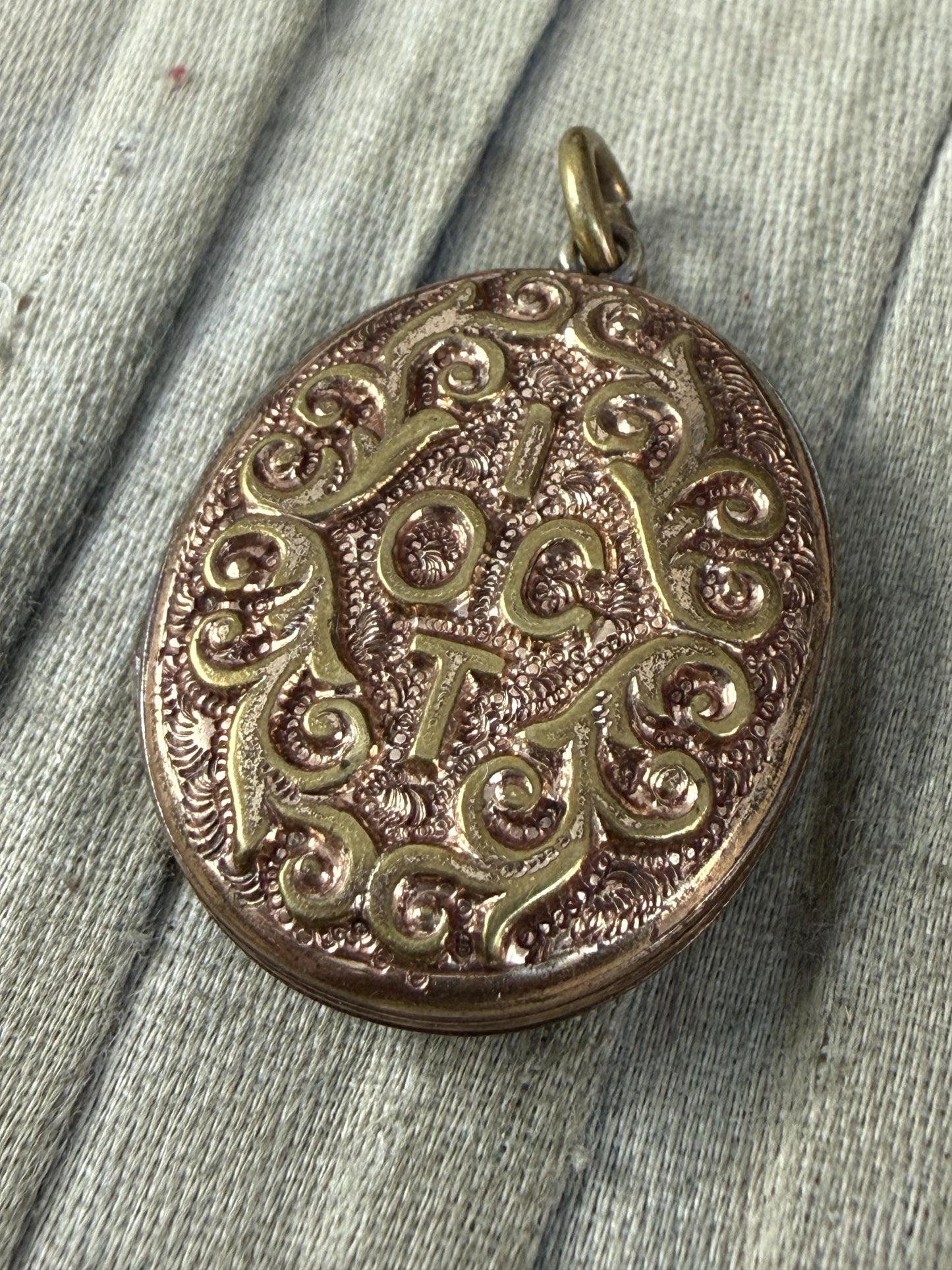 Antique Victorian IOGT Templar Locket Pendant