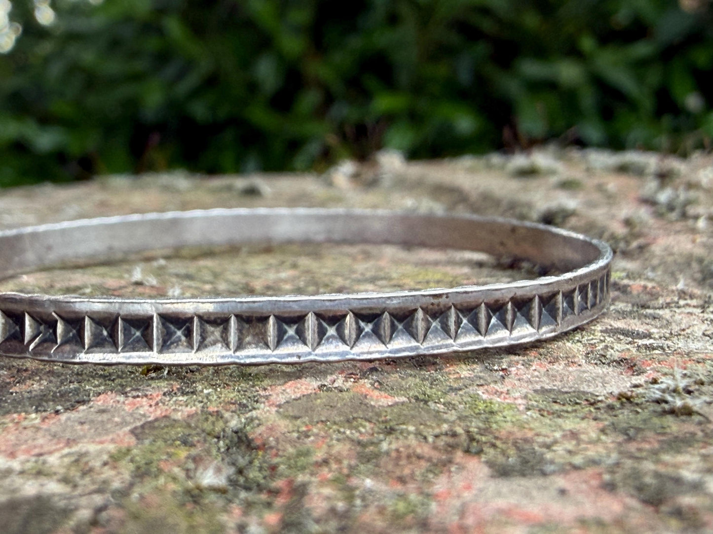 Vintage Sterling Silver Baby Adjustable Bangle