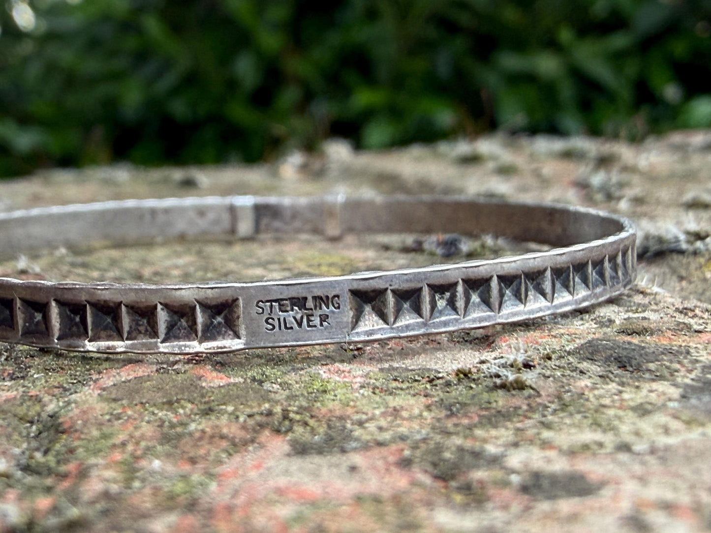 Vintage Sterling Silver Baby Adjustable Bangle