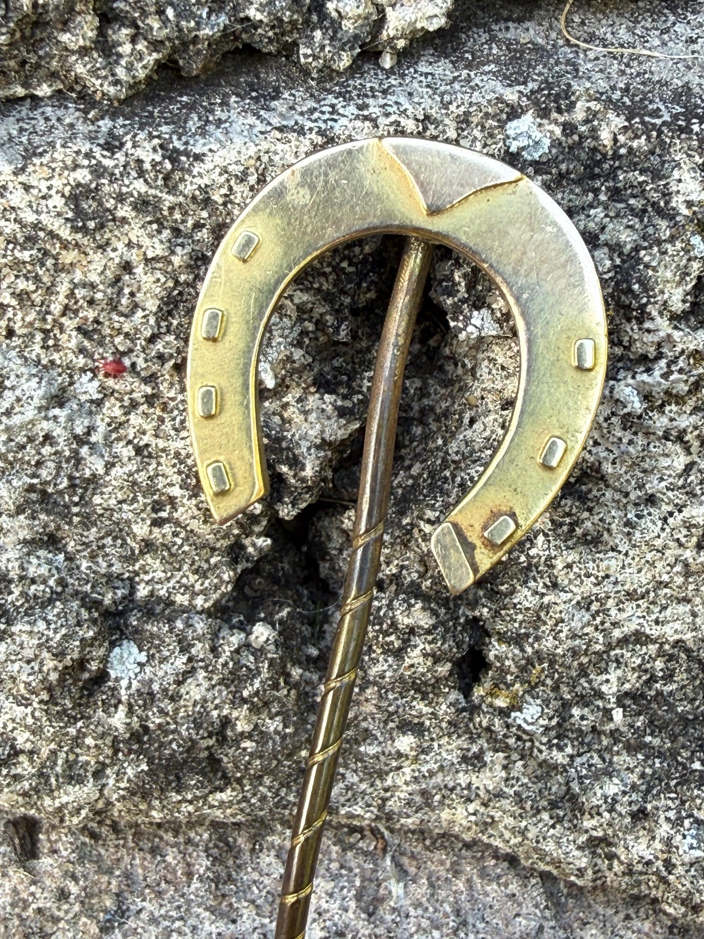 Antique Gilt Horseshoe Stick Pin