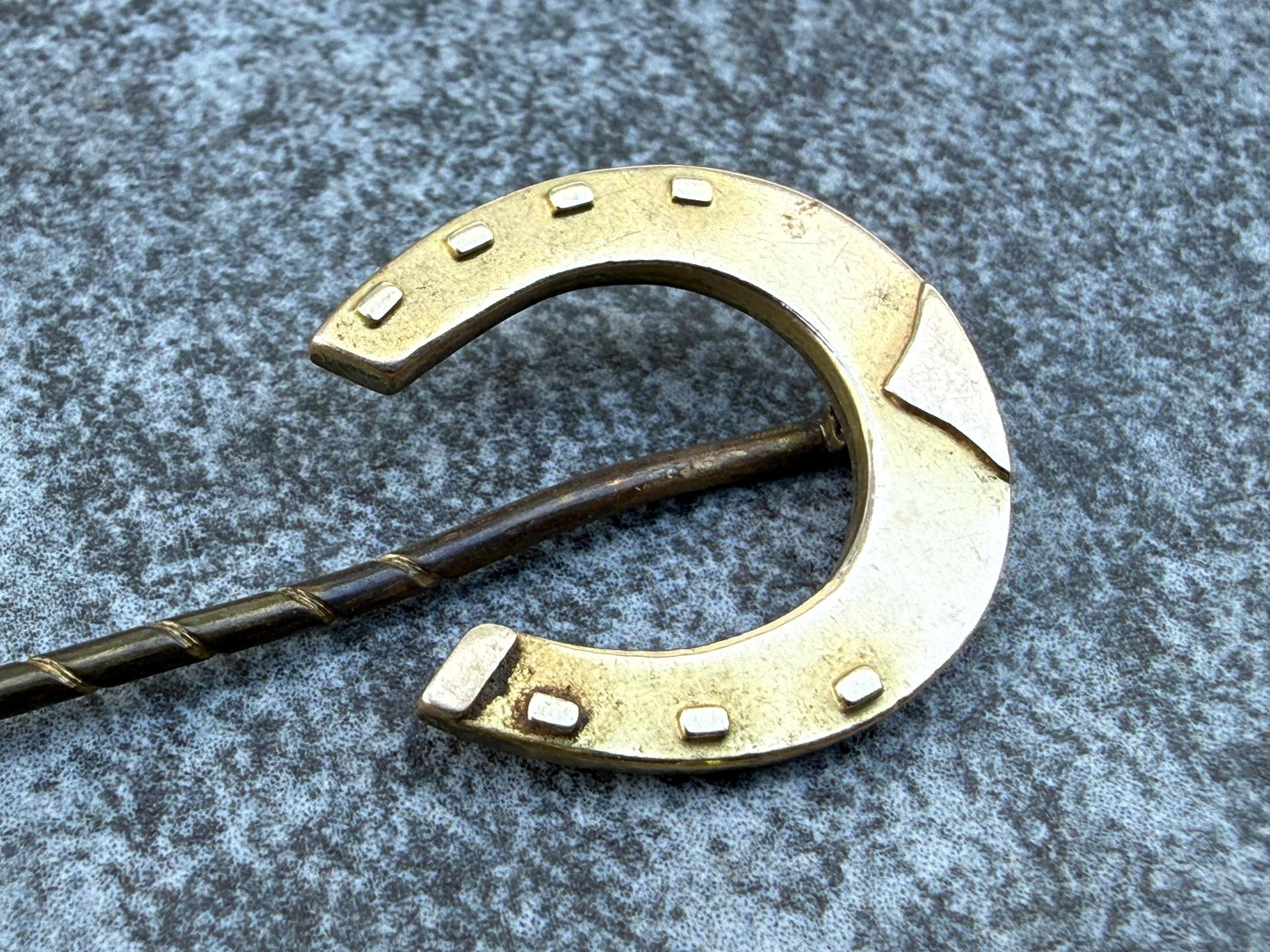 Antique Gilt Horseshoe Stick Pin