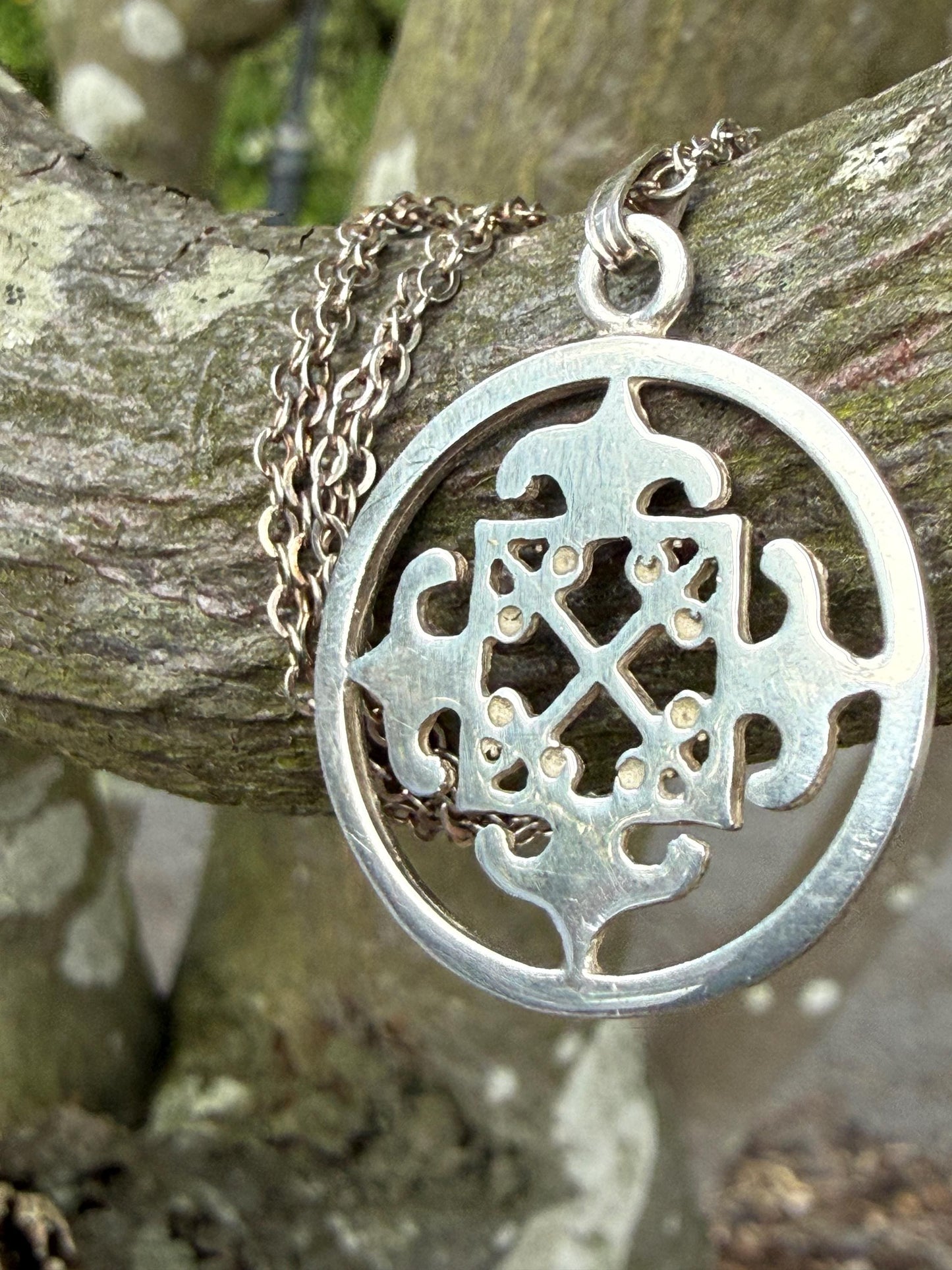 Vintage St Magnus Cross Sterling Silver Necklace