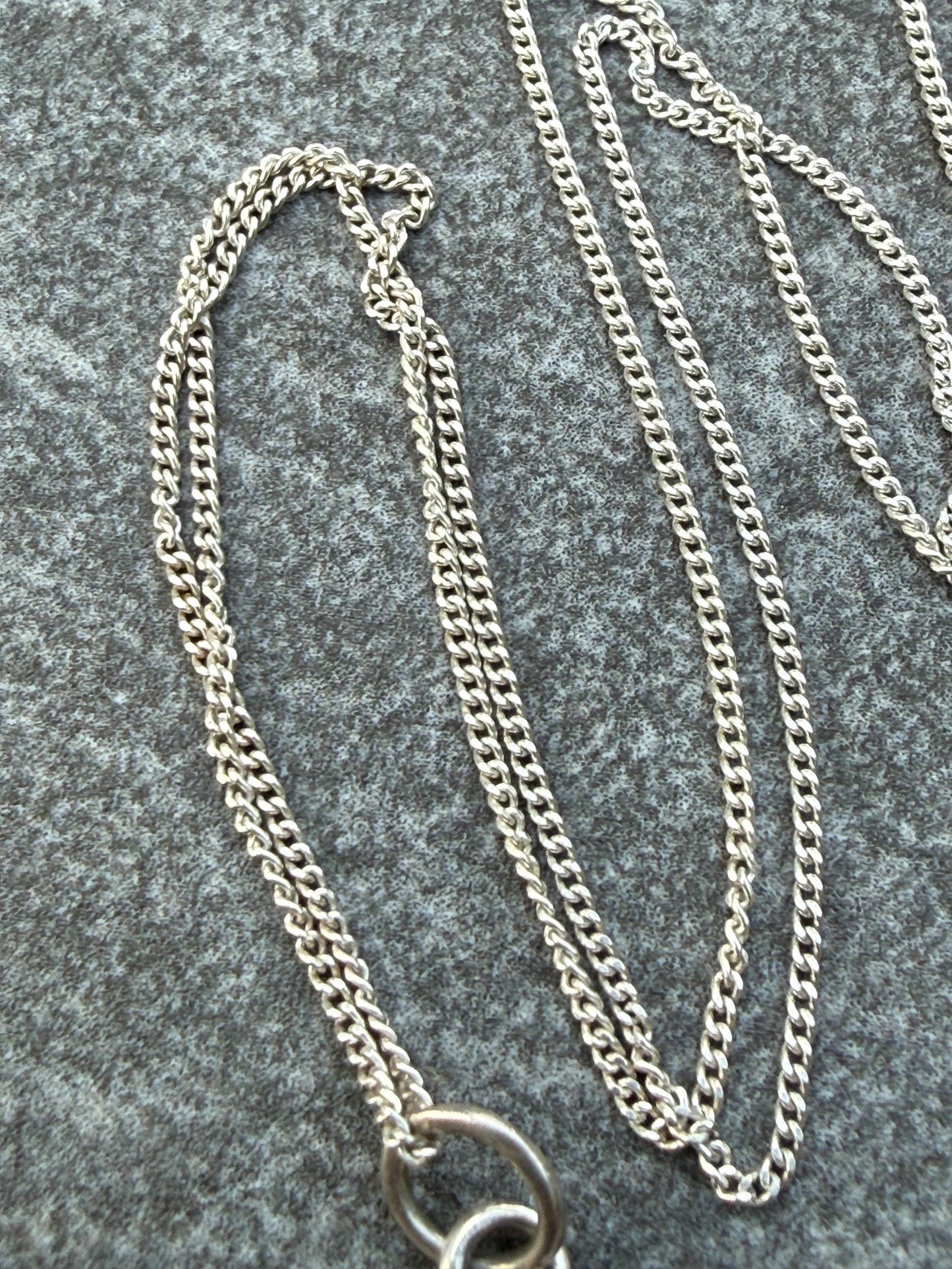 Vintage Sterling Silver Celtic Knot Square Necklace
