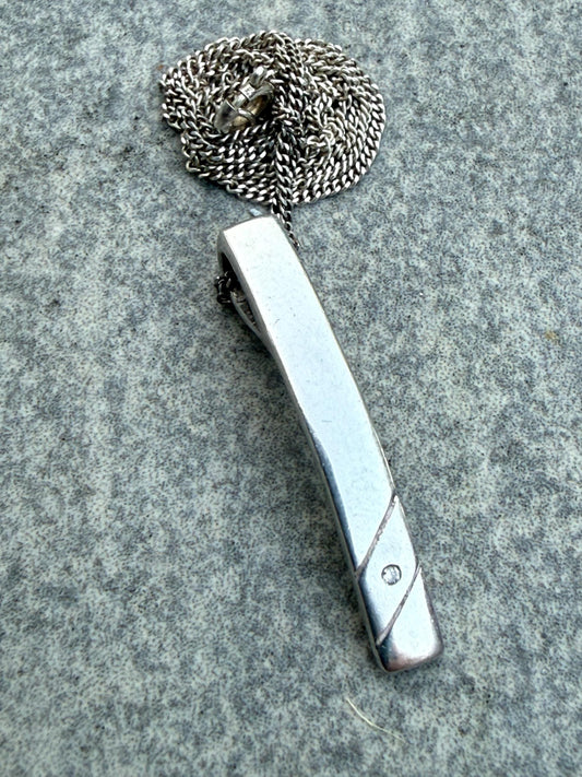 Vintage Kit Heath Diamond & Sterling Silver Necklace