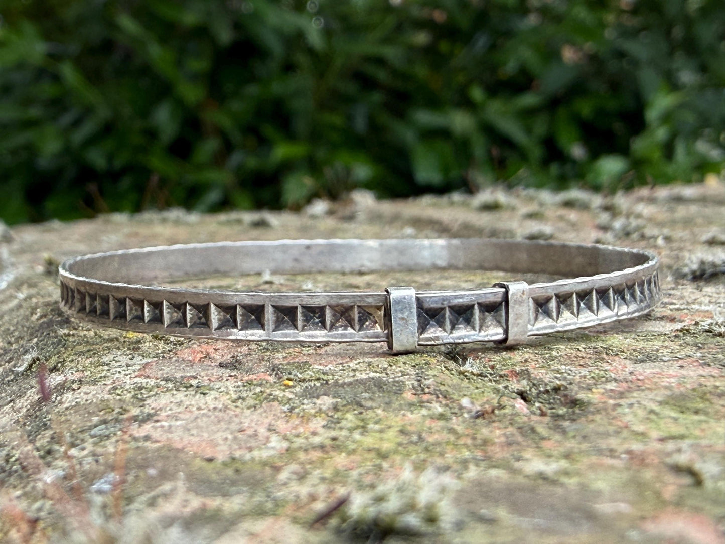 Vintage Sterling Silver Baby Adjustable Bangle