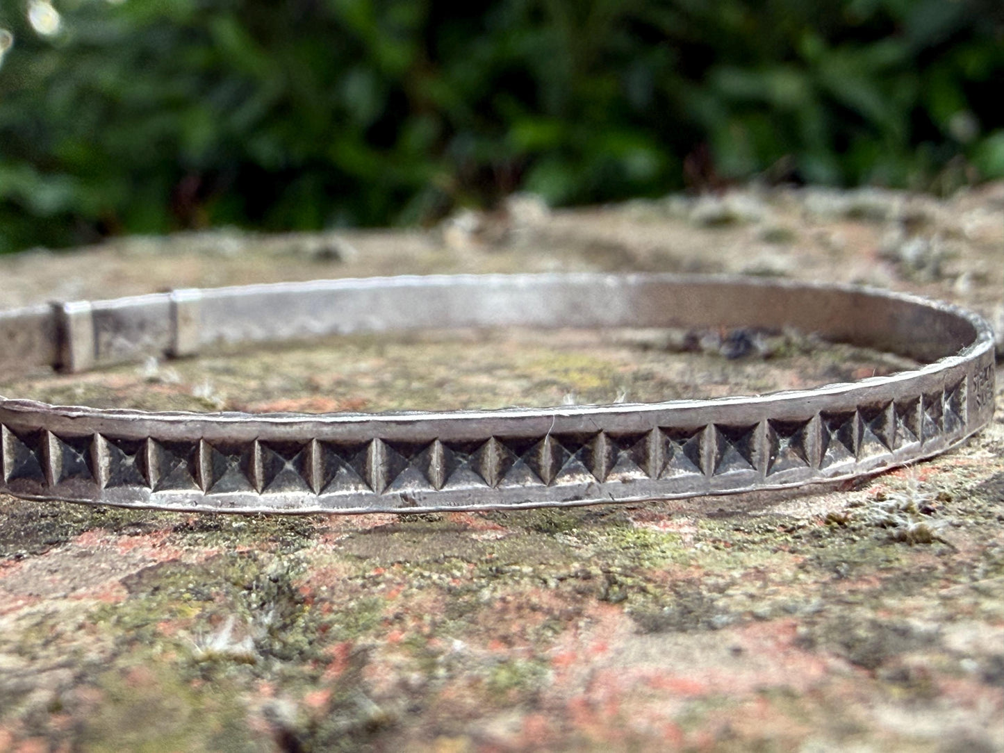 Vintage Sterling Silver Baby Adjustable Bangle