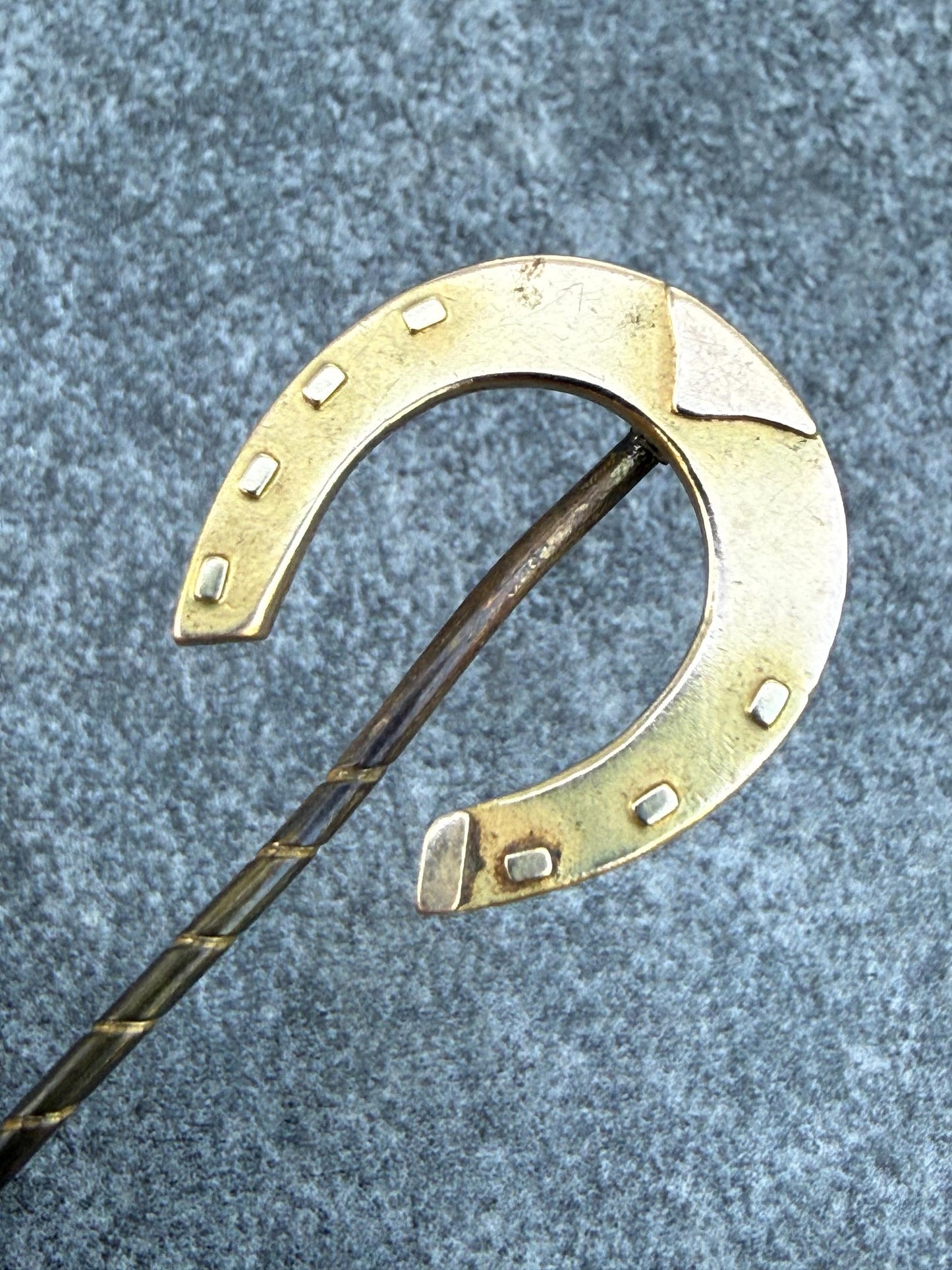 Antique Gilt Horseshoe Stick Pin
