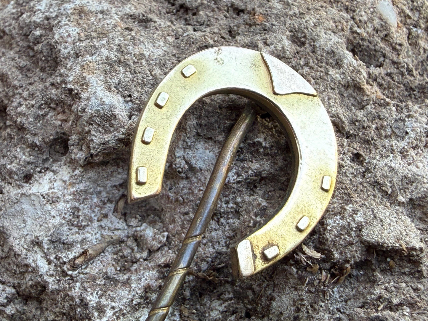Antique Gilt Horseshoe Stick Pin