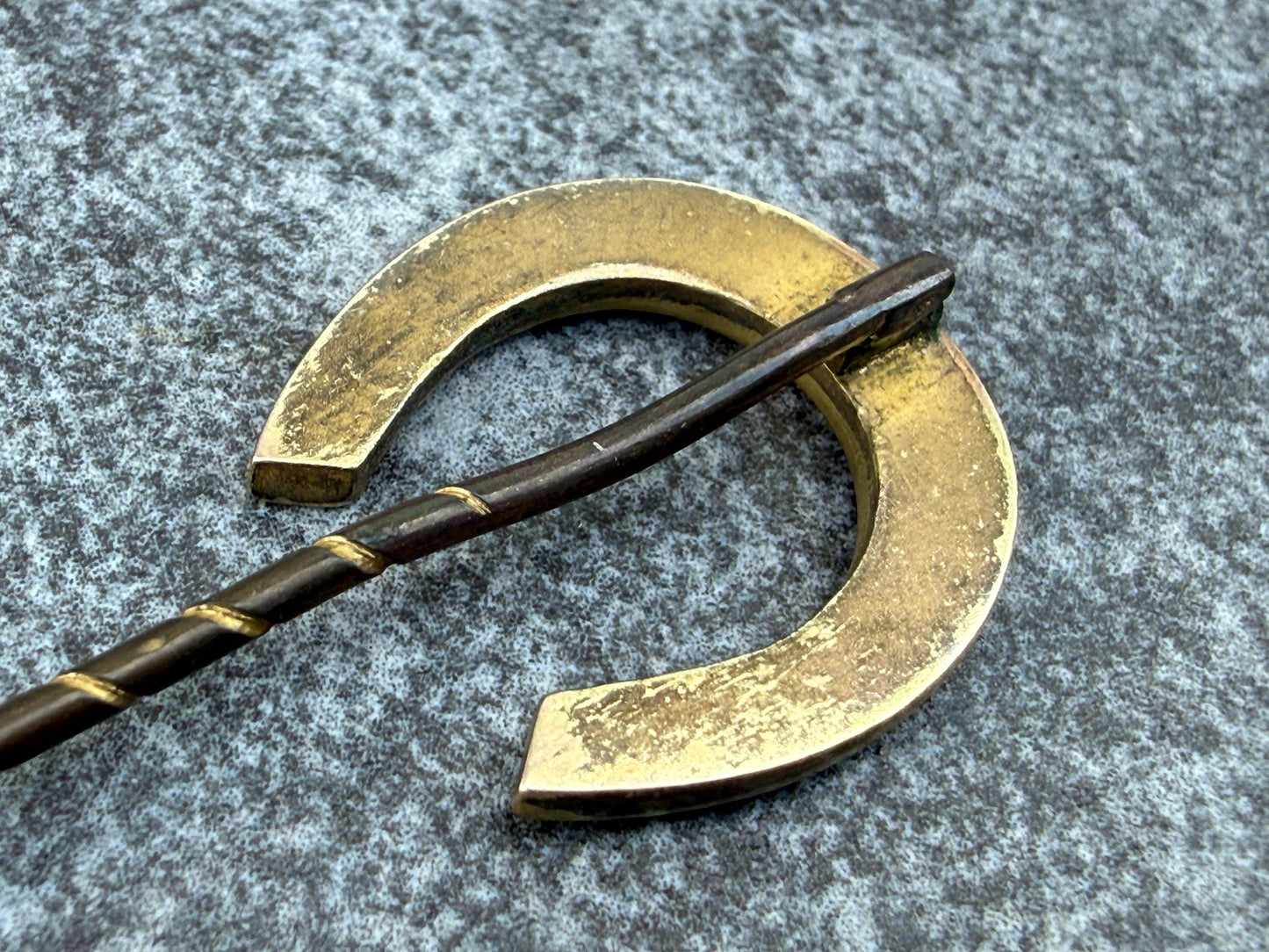 Antique Gilt Horseshoe Stick Pin