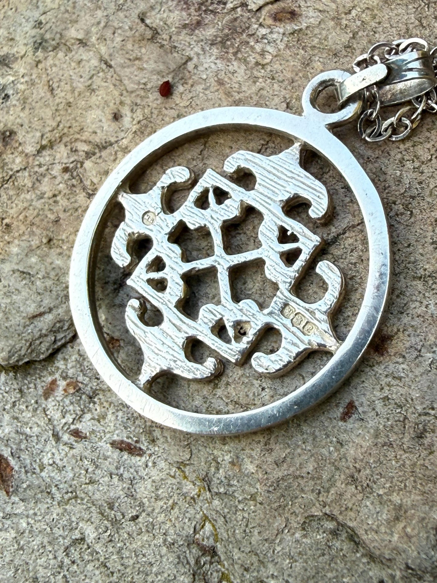 Vintage St Magnus Cross Sterling Silver Necklace